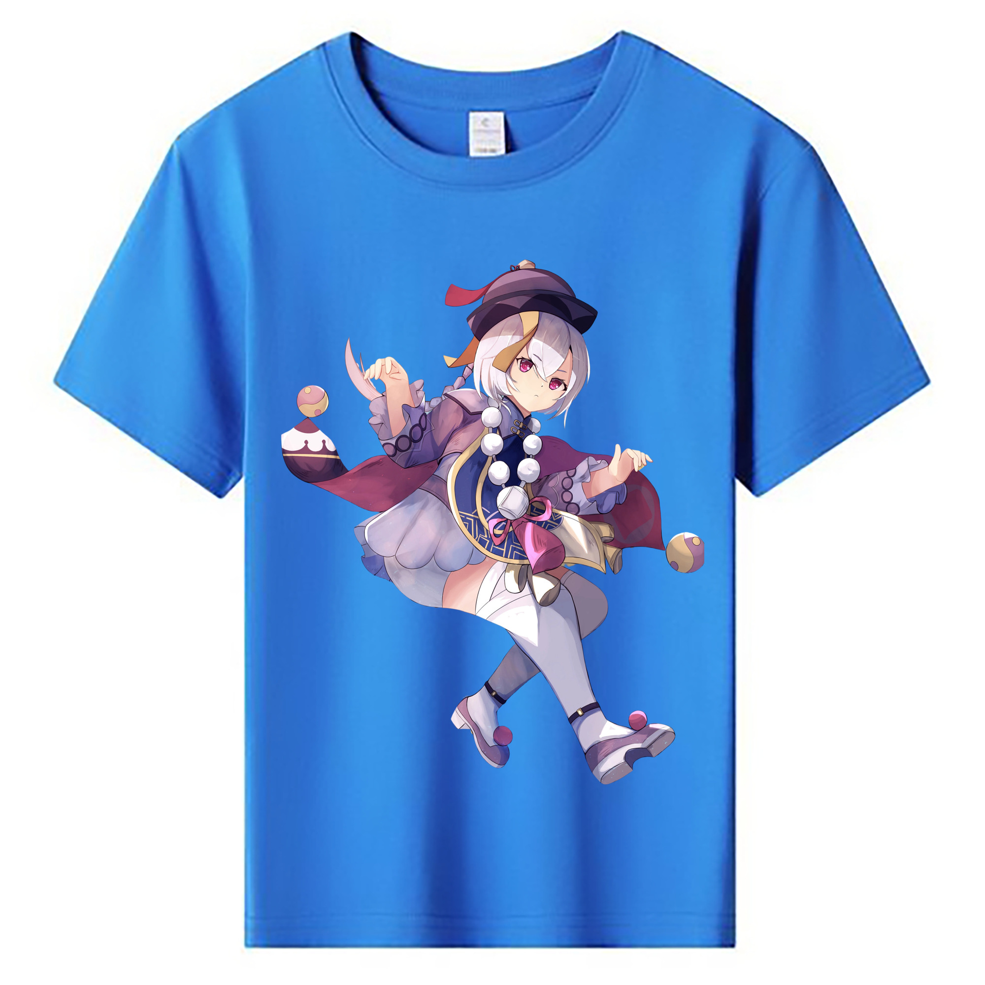 げんし神 七七 なな  genshin Nana 綿100％キッズTシャツ（フロントプリント）